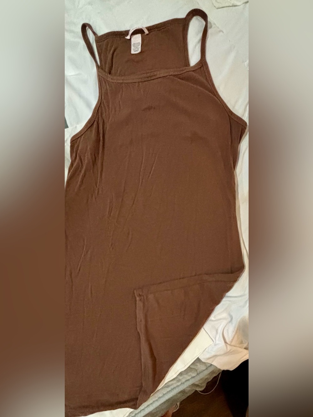 Victoria's Secret Sleeveless PJ Dress in Brown